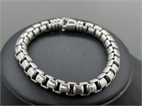 James Avery 925 Silver Round Box Chain Bracelet