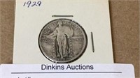 1929 standing liberty silver quarter
