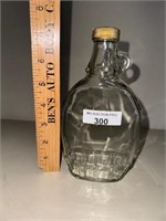 1950-60's Clear Glass Syrup Container