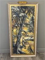 Framed Original Oil on Board, Signed Elva Miller