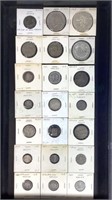 (21) Assorted Worldwide Silver Coins