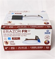 New LED RAZOR FR Fire Rated Recessed Downlight