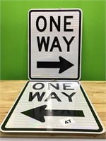 One Way Sign lot of 2