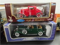 Pair 1:18 diecast cars,1934 Cadillac and 1932 Ford