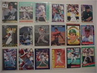 36 diff. Jose Canseco baseball cards