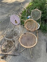 (4) Wrought Iron Chairs