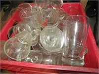 3 BOXES VASES-VINTAGE GLASSES