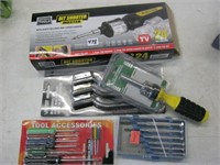 Tools-Brushes, Screw Drivers etc