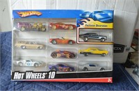 Set of 10 Hot Wheels Cars in Original Package