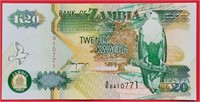 Zambia 1992-1995, 20 KWACHA banknote UNC.