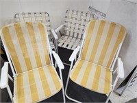 4  Lawn & Patio Folding Chairs (2 Aluminum)