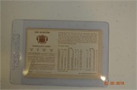 1970 Len Dawson Kellogs 3-D Football Card