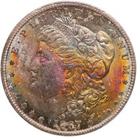 $1 1887-S PCGS MS64 CAC