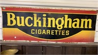 Buckingham Cigarettes Metal Sign, 47" x 17"