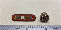 Vintage Italian Mosaic Pins