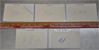 5 NHL hockey signatures, see pics