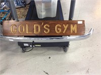 Golds gym man cave sign