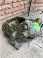 CERAMIC FROG PLANTER 12x15 IN