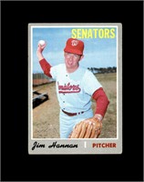 1970 Topps High #697 Jim Hannan VG to VG-EX+