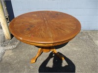 Oak Round Side Table or Lamp Table