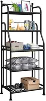 Forthcan Shelving Unit  Black 5 Tier