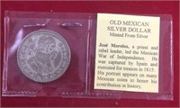 1962 Mexican Silver Dollar