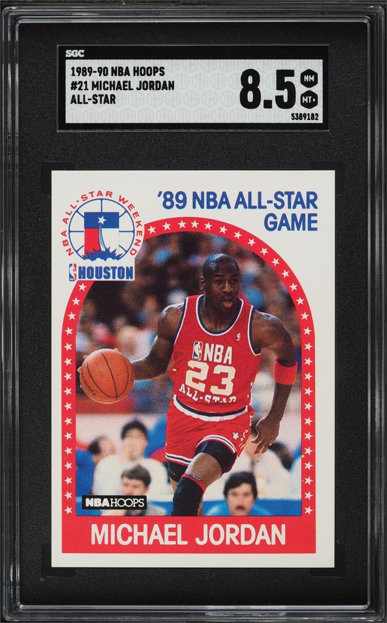 1989 HOOPS MICHAEL JORDAN ALL-STAR #21 SGC 8.5 NM