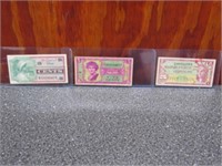 3-5 Cents Military Payment Certificates541,561,591
