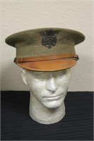 WW1 Military Visor Hat - Good Condition