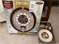 Seiko clock made w/ Swarvoski elements