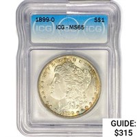 1899-O Morgan Silver Dollar ICG MS65