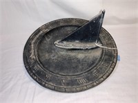 CAST IRON SUN DIAL WITH BOAT