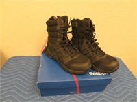 Reebok Dauntless 8" Black Boots Size 7.5