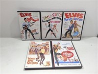 (5) Elvis DVD Lot