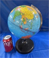 World Globe on Black Stand