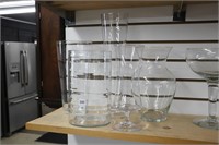 5 GLASS VASES