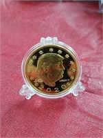 Donald Trump 2020 novelty coin in plastic case