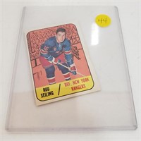 Rod Seiling New York Rangers Topps card 1967-68