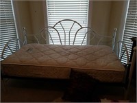 Metal & porcelain bee with mattress very nice