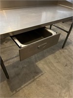 Baker's heavy-duty stainless-steel worktable