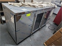 NEW PERLICK 6' SELF CONTAINED 3 DR BACKBAR COOLER