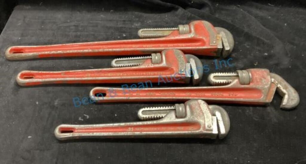 For rigid pipe, wrenches