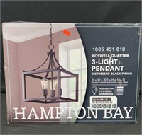 Hampton Bay Boswell Quarter 14 in. 3-Light