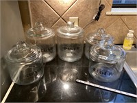 Glass canister set