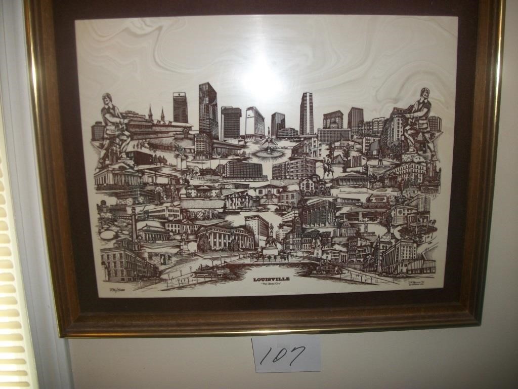 DERBY CITY LOUISVILLE WALL ART 25X20X1