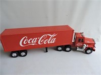 Coca-Cola Metal Truck & Trailer, 20" L