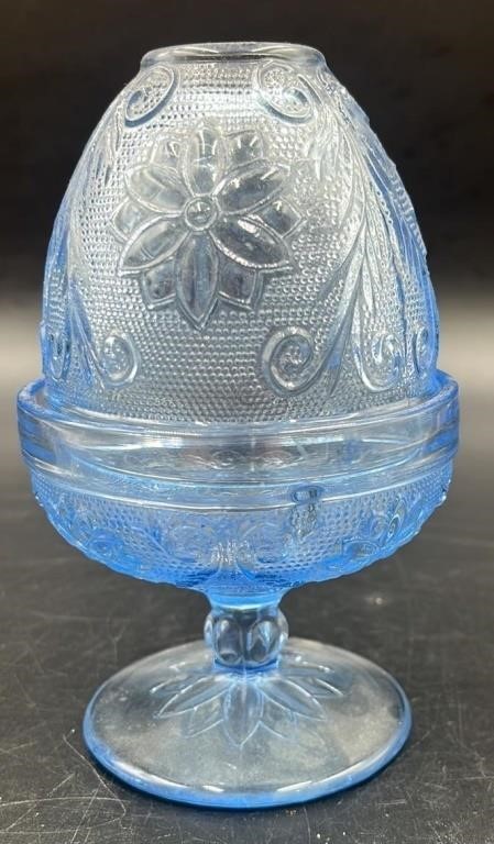 Tiara Blue Chantilly Sandwich Fairy Lamp