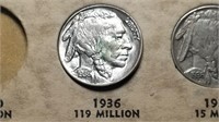 1936 Buffalo Nickel BU From A Set