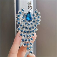 Sapphire Peacock Broach