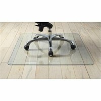 Lorell Tempered Glass Chairmat Chair Mat, 50"